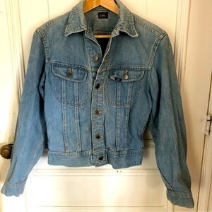 Vintage Lee Boho Coastal Cowgirl Denim Jean Jacket Small